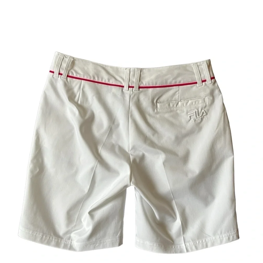 Fila Sport Golf Shorts White & Pink Women's Size 6